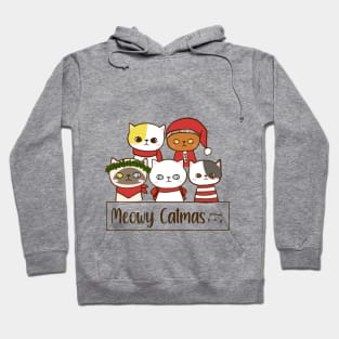 Meowy Catmas Christmas, Funny Cats Sweater Hoodie